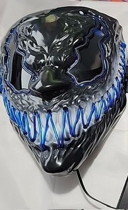 Two Halloween The Purge Mask Cosplay LED Wire Light Up Festival Parties Costume