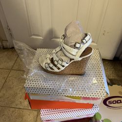 One Time Used Heels In Wedges Shoes, Each 7$