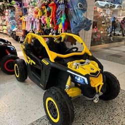 Canam maverick can-am 24v , 4x4 , A control remoto, pantalla para videos , asientos de piel , llantas de goma , luces led , amortiguadres , Bluetooth 