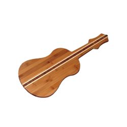 Bamboo Ukulele Shaped Bamboo Serving Board, 22" by 9"