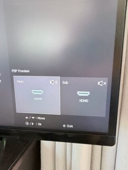 Lg wide monitor with PBP Featur