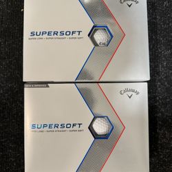 2 Dozen Brand New Callaway Supersoft Golf Balls 