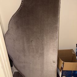 Gray Queen Size Headboard 