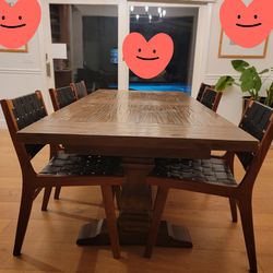 Dining table seats 6-8 +