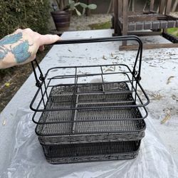 Outdoor Silverware/napkin/plate Basket 