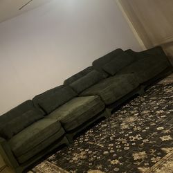 Like-new green sofa looking for a new home