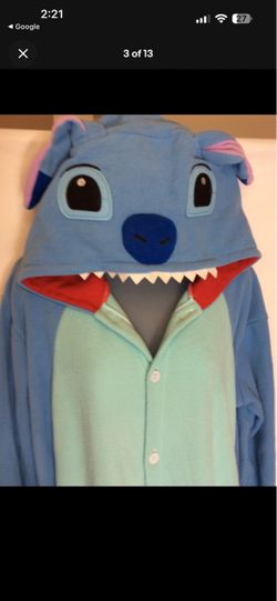 Stitch Kigurumi Onesie Pajama Costume