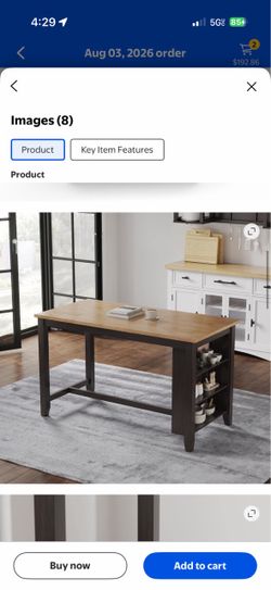 Tall bar style dining table
