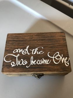 Ring bearer wooden box