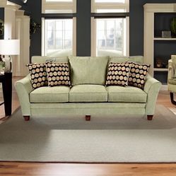Green Long Sofa
