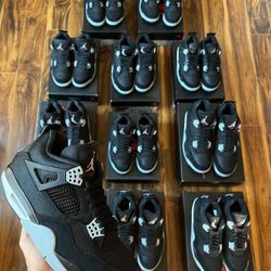 Jordan 4 Retro ‘Black Canvas’ 🖤