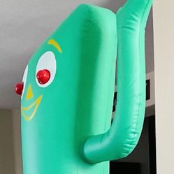 Vintage 6ft Blow Up Gumby 