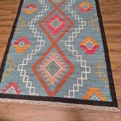Handmade Wool Rug 5'3x8'3