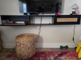 Modern Boho Floating TV Stand