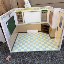 American Girl doll accessories - car, classroom, bunk bed, and vet clinic
