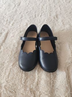 Girls Navy Blue Flats Mary Janes Size 13y