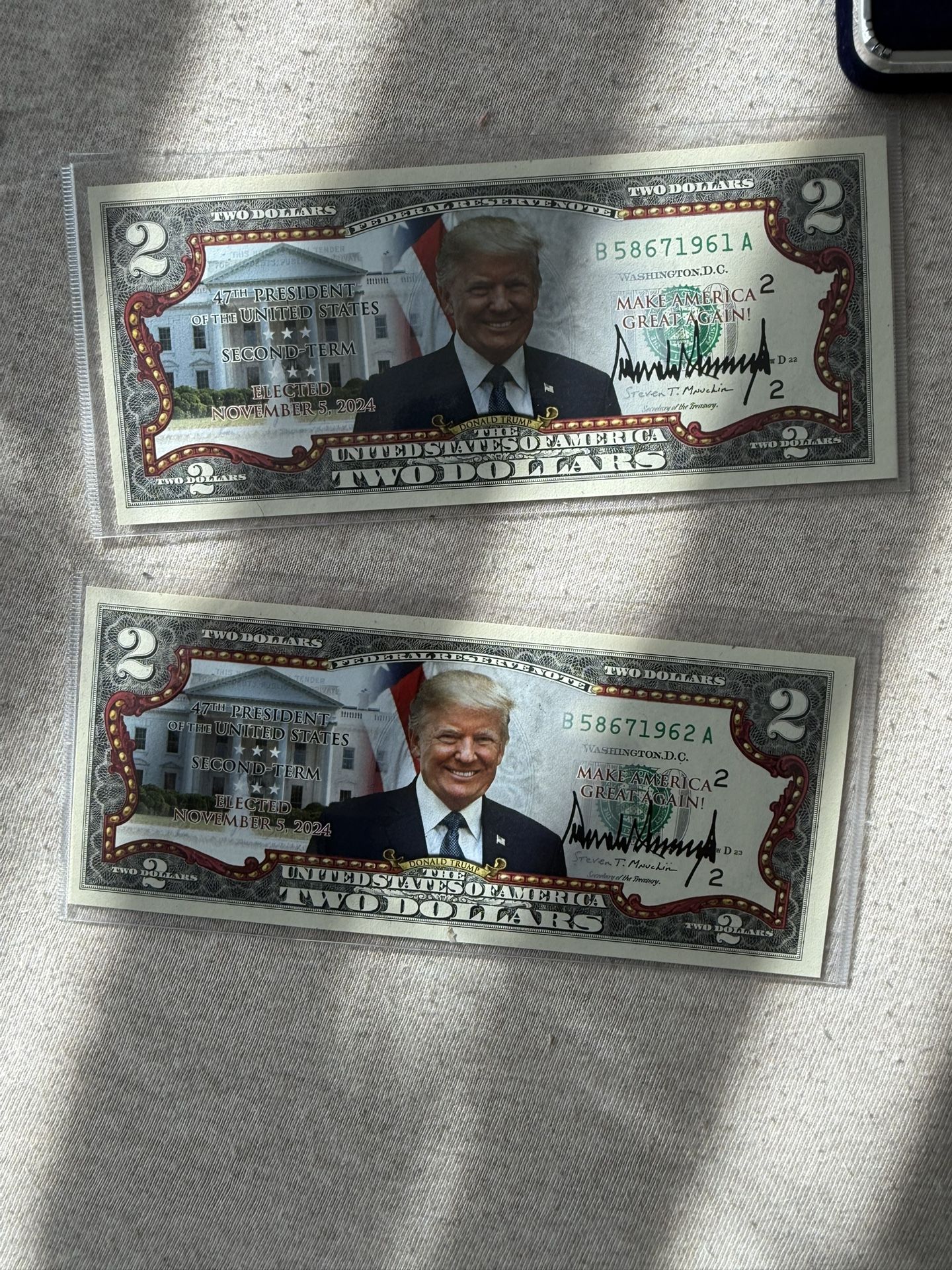 $2 Dollar Bills (Donald Trump)