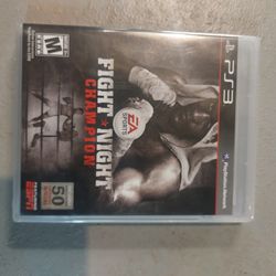 Ps3 Game Fight Night Champion Sealed Never Opened 20 Dollars Firm 
