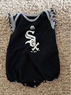 Girls 12 months white sox romper