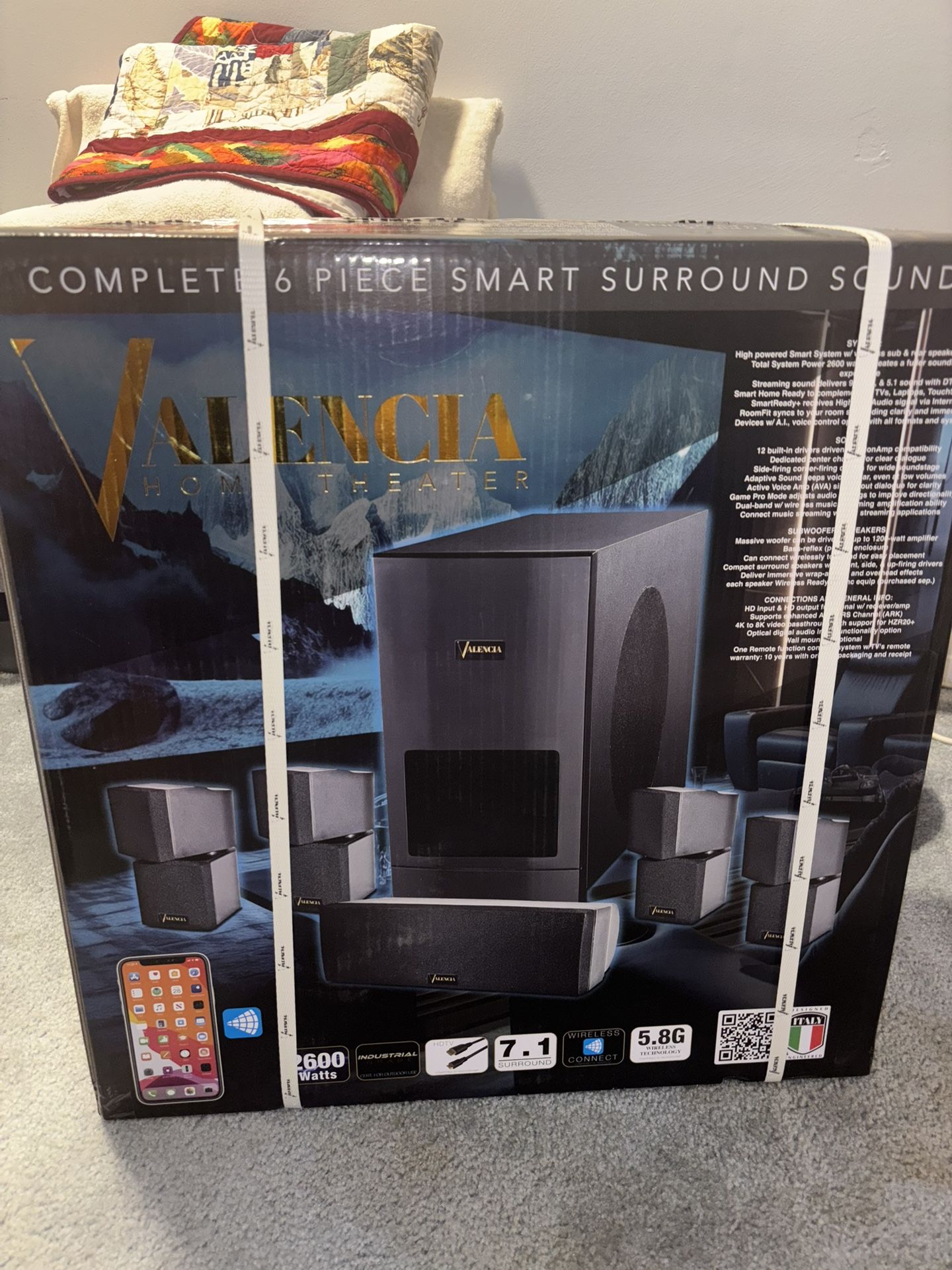 Valencia 6 Piece Surround Sound Speakers