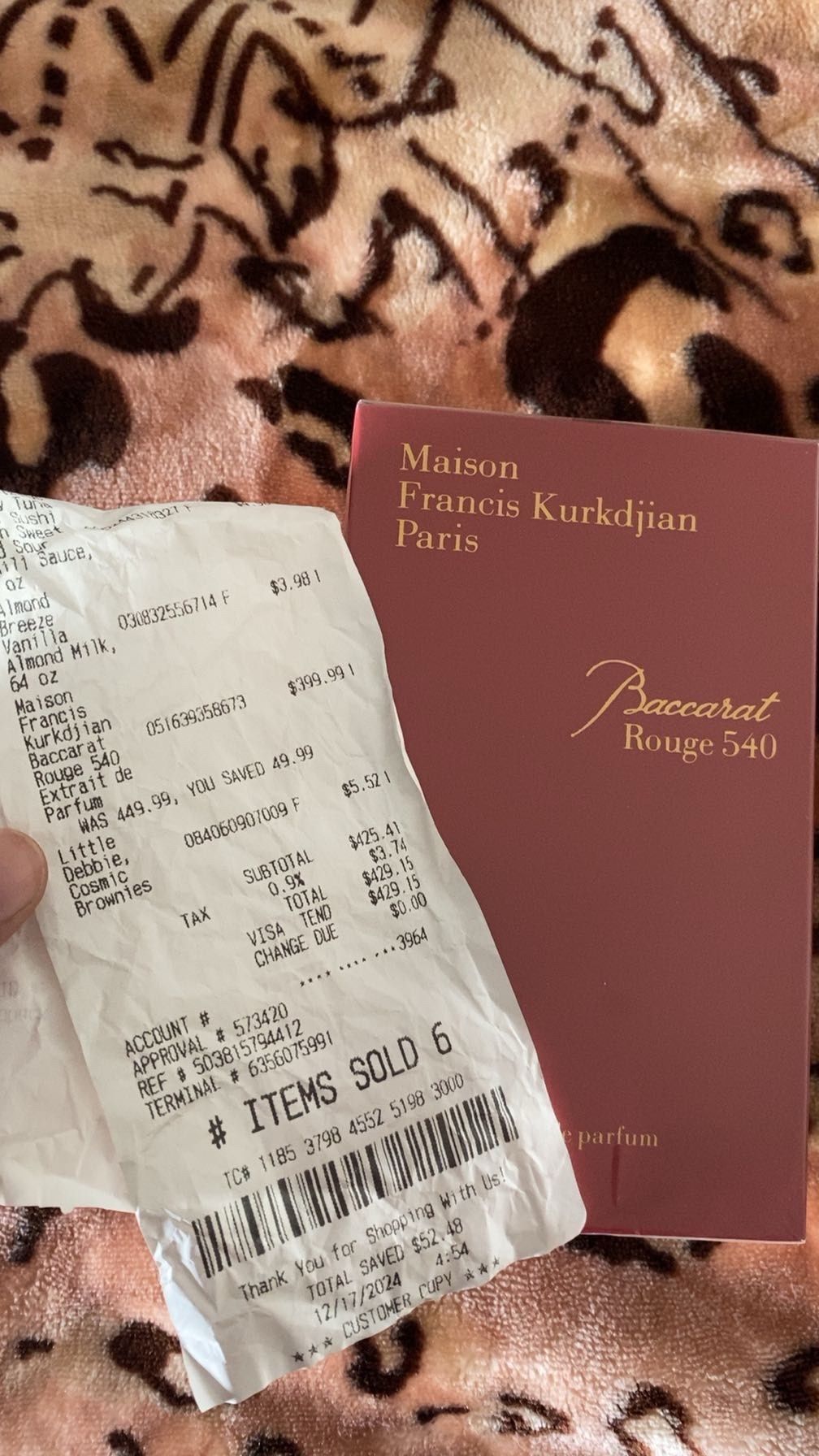 Mason Francis Paris Baccarat rouge 540 Authentic Kurkdijian