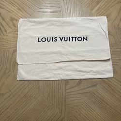 LOUIS VUITTON FLAP OVER DUST COVER DUST BAG 17.5” x13.5”