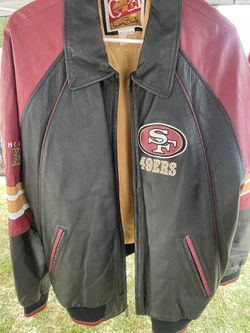 Vintage San Francisco 49ers Carl Banks G-III NFL Leather Jacket 