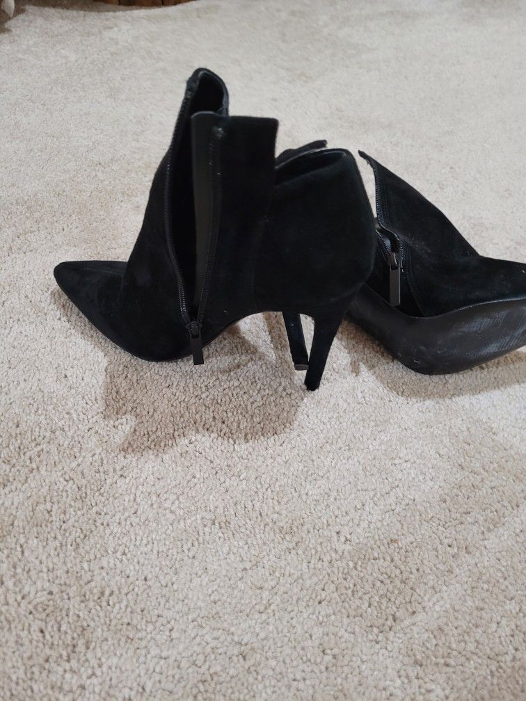 Black Suede Bootie