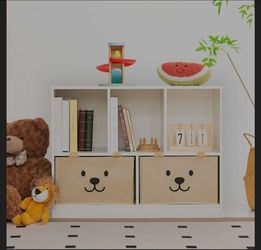 Montessori Shelf, Wooden Kids Storage Organizer For Toddlers, Nursery-White