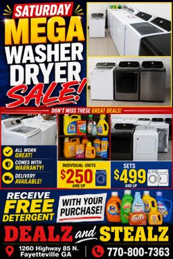 ** Saturday Mega Appliance Sale **
(All Work Great!!!! Comes w/ Warranty