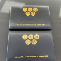 2 sets - 1984 Los Angeles Olympics RTD Transit Fare Token Set 24 Coins