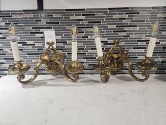 Pair of vintage wall sconces