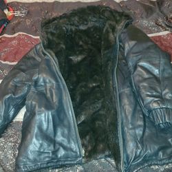 Leather Jacket With Inside Fur