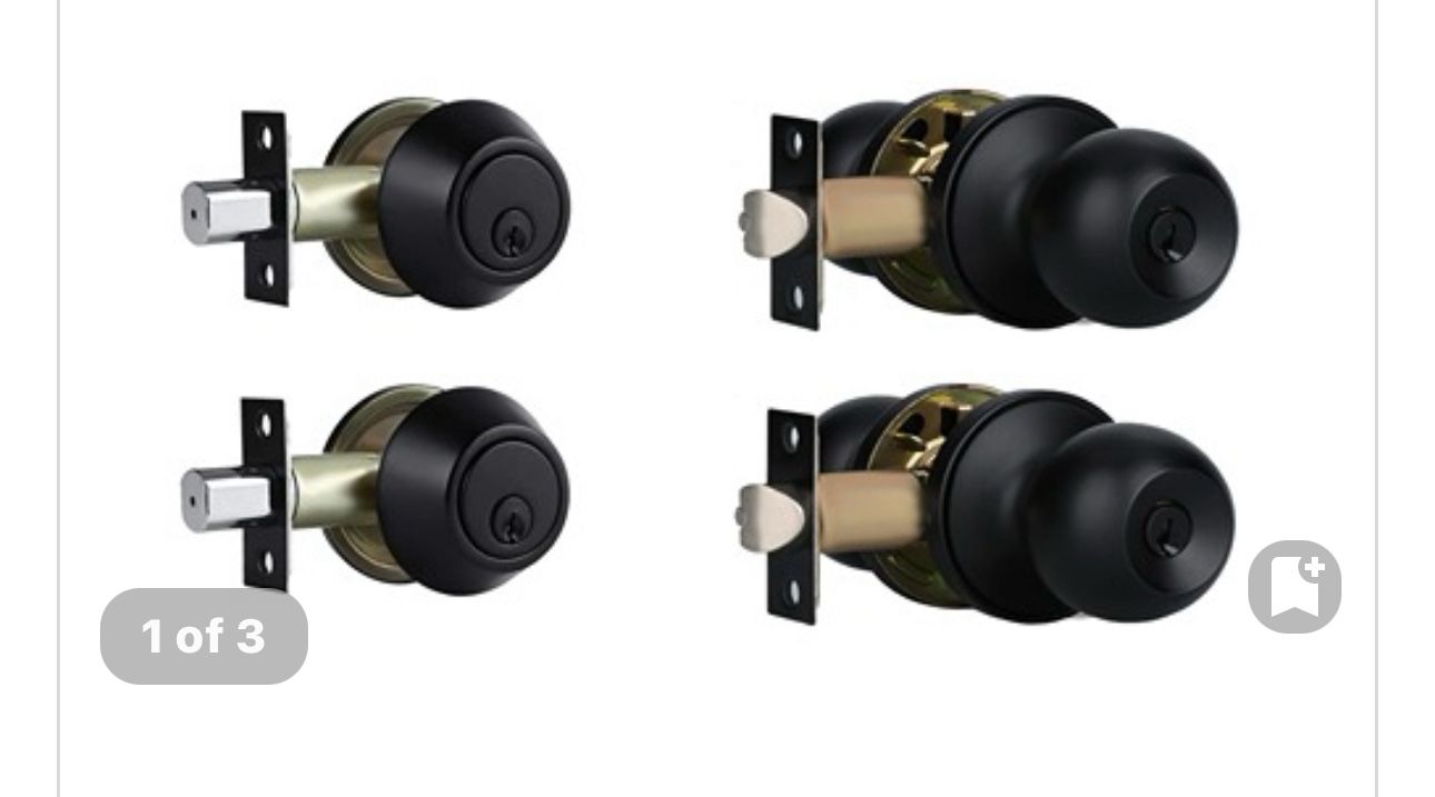 Exterior Door lock Set With Deadbolt Single Cylinder