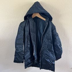 Vintage Navy Parka Jacket XL