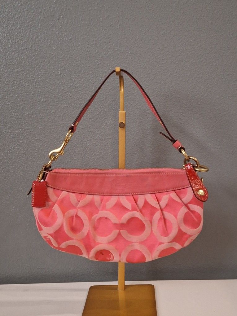 Coach Pink Y2K Soho Mini Hobo Purse 