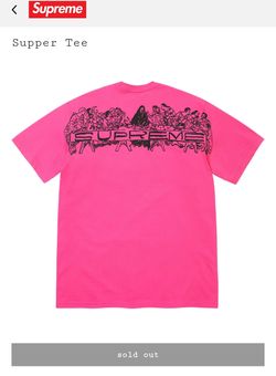 SUPREME "SUPPER" TEE SZ XL FUCHSIA SS26 WK 18 🔥🔥 SLEEPER HIT.....BET