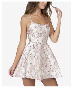 Cute Pink And gold Dress