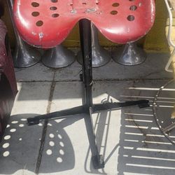 Vintage Tractor Seat Bar Stool Chair Red Steel Need Repaint Very Strong Metal 