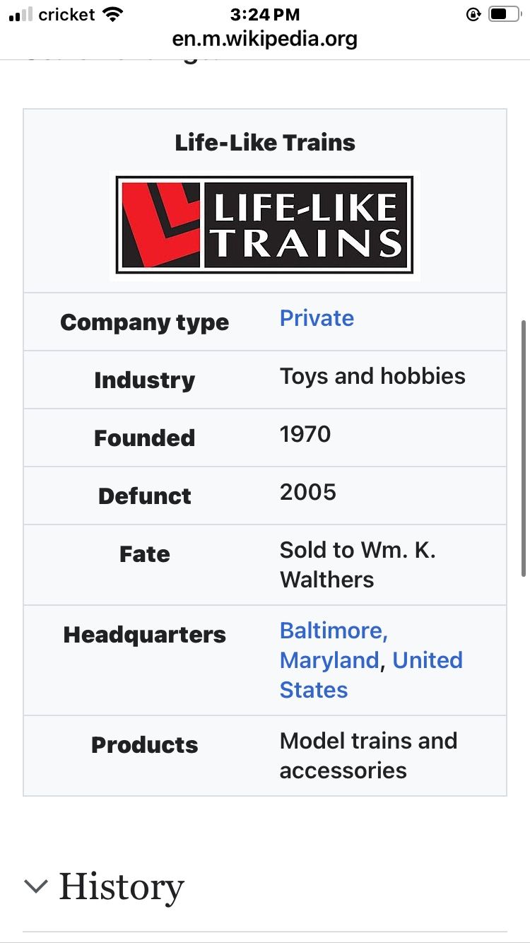 Vintage Life Like Scenic Lights Express Model Train Set