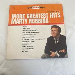 VINTAGE MARTY ROBBINS MORE GREATEST HITS VINYL RECORD COLUMBIA CS