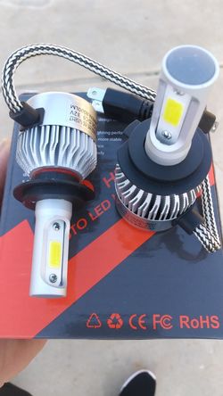 2Pcs Auto LED H1 H3 H7 H8 H11 H4 H13 HB3 9005 HB4 9006 9007 S2 Car Headlight Bulbs COB 72W 8000LM Automobiles Lamp 6500K 12V Luces LED