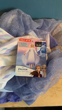HALLOWEEN DISNEY FROZEN PRINCESS ELSA KIDS SIZE SMALL 4-6 AND KIDS SIZE MEDIUM 7-8 COSTUME