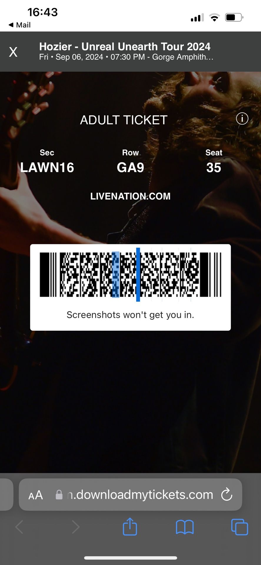 Hozier concert tickets