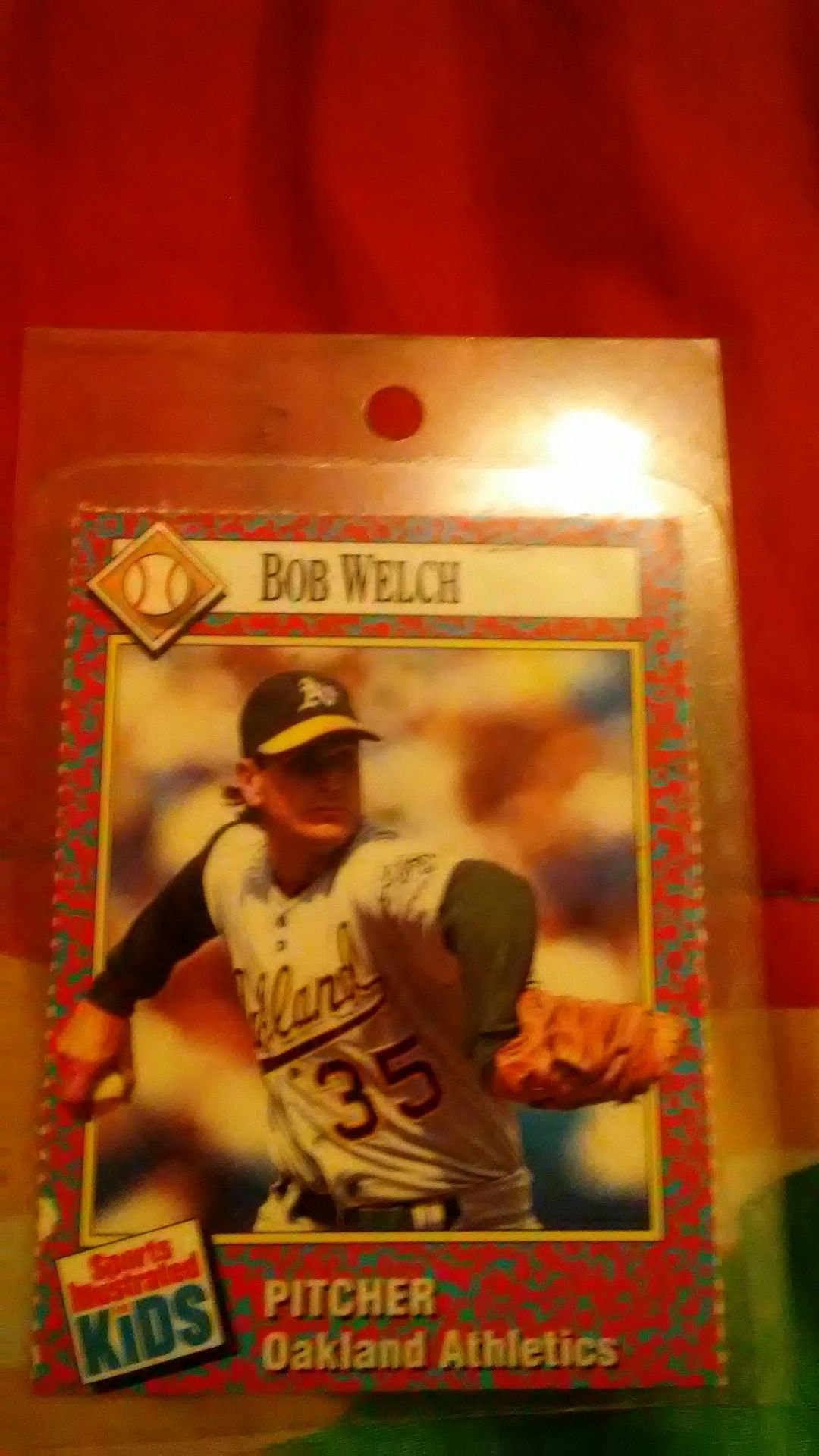 Bob Welch number 261 baseball card collectibles