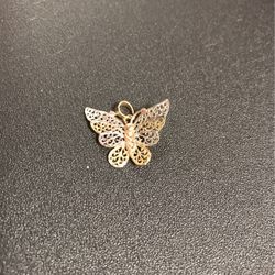 10 karat gold butterfly charm