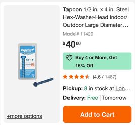 Steel Hex washer head