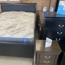 Furniture, Mattress, Bunk, Bed, Bedframe, Boxspring, Nightstand, Dresser, Mirror, Chest