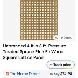 4x8 Sheets Of Square Lattice