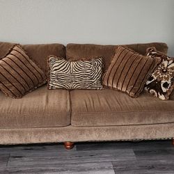 Couch With Pillows For Sale